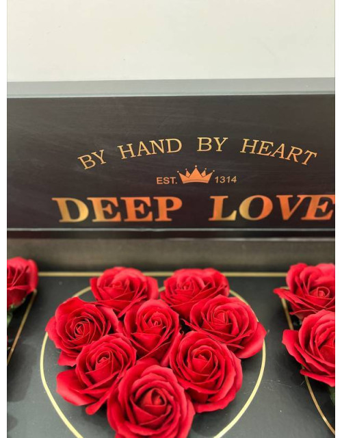 Κούτα Iloveyou Με Αρωματικά Σαπούνια Με Σχήμα Τριαντάφυλλο